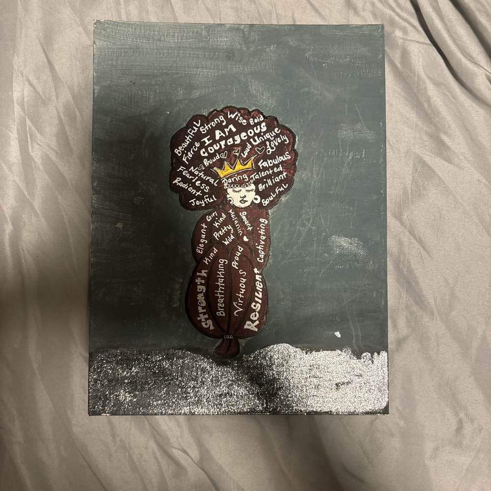 Empowering Art Piece with Inspirational Words
